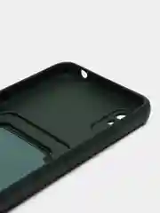 Зеленый чехол для Xiaomi Redmi 9A, Сяоми Редми 9А, с карманом для карт