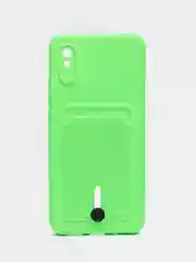 Лайм чехол для Xiaomi Redmi 9A, Сяоми Редми 9А, с карманом для карт