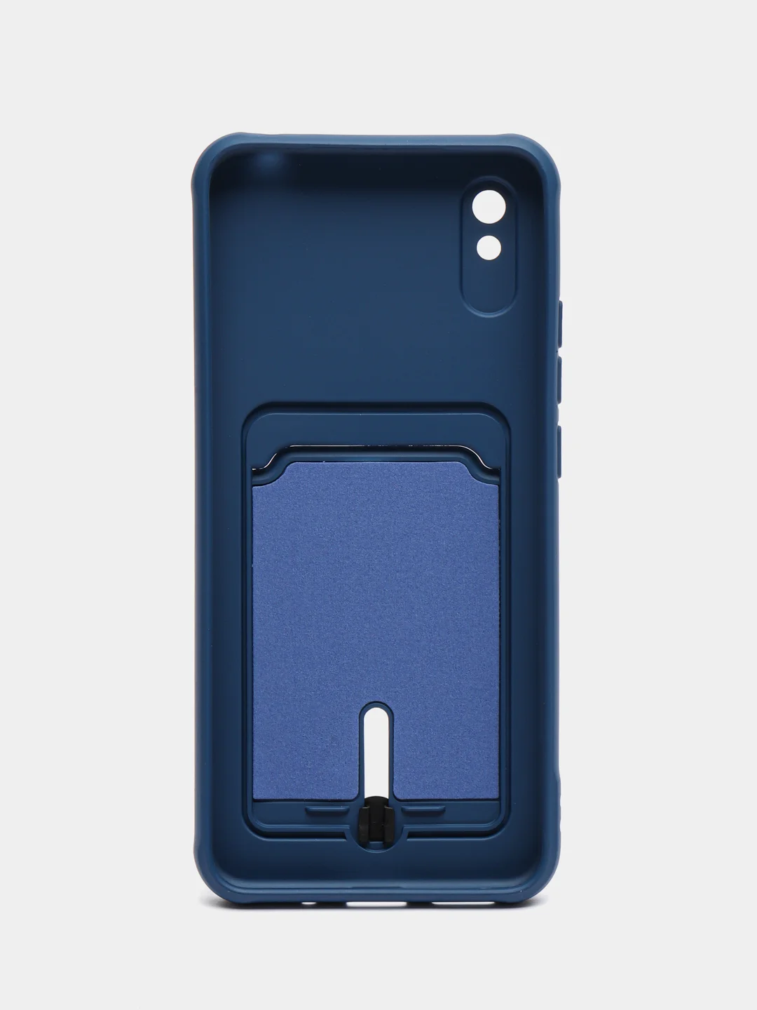 Синий чехол для Xiaomi Redmi 9A, Сяоми Редми 9А, с карманом для карт