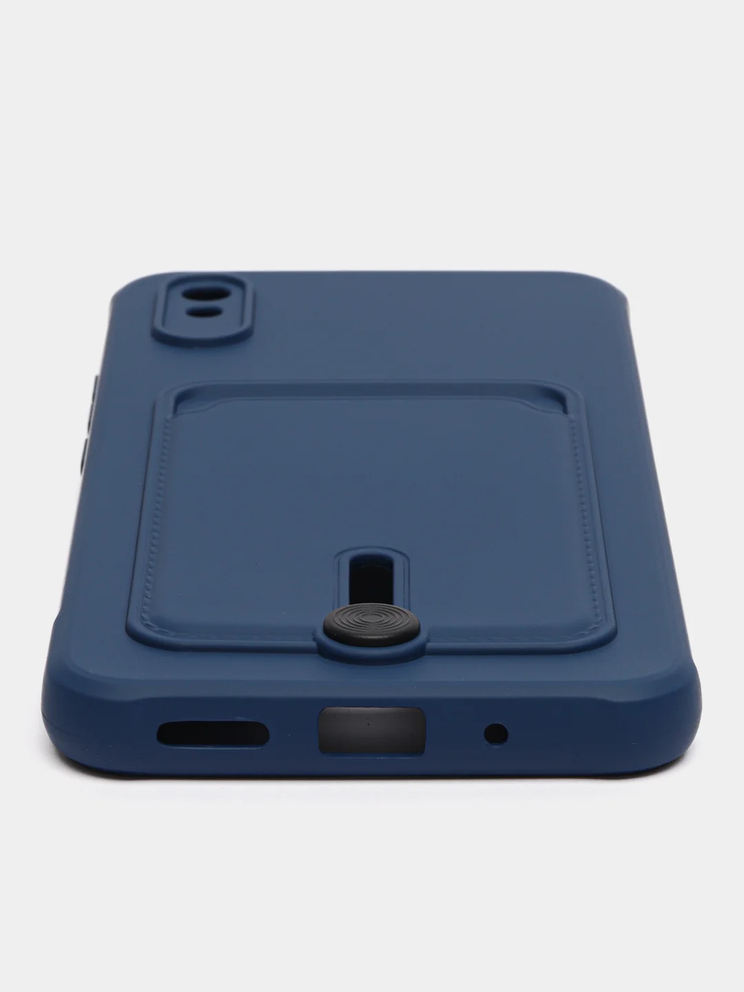 Синий чехол для Xiaomi Redmi 9A, Сяоми Редми 9А, с карманом для карт