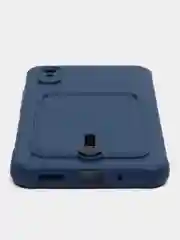 Синий чехол для Xiaomi Redmi 9A, Сяоми Редми 9А, с карманом для карт