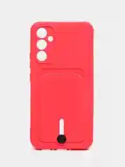 Фуксия чехол для Samsung Galaxy A34, Самсунг Галакси А34, с карманом для карт