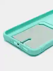 Бирюзовый чехол для Samsung Galaxy A54 (Самсунг Галакси А54), с карманом для карт
