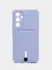 Лавандовый чехол для Samsung Galaxy A54 (Самсунг Галакси А54), с карманом для карт