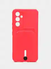 Фуксия чехол для Samsung Galaxy A54 (Самсунг Галакси А54), с карманом для карт