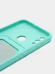 Бирюзовый чехол Honor 10 Lite Huawei P Smart 2019 (Хонор 10 Лайт), с карманом для карт