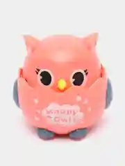 Кораллово-розовый сова детская развивающая заводная игрушка, инерционная