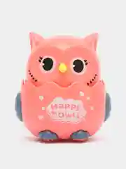 Кораллово-розовый сова детская развивающая заводная игрушка, инерционная