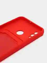 Красный чехол Honor 10 Lite Huawei P Smart 2019 (Хонор 10 Лайт), с карманом для карт