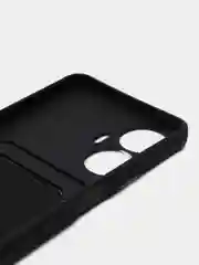 Черный чехол для Realme C55 (Реалми С55), с карманом для карт