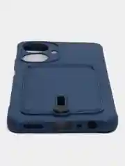 Синий чехол для Realme C55 (Реалми С55), с карманом для карт