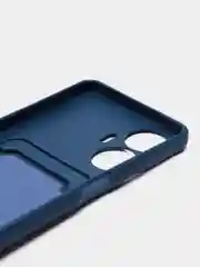 Синий чехол для Realme C55 (Реалми С55), с карманом для карт