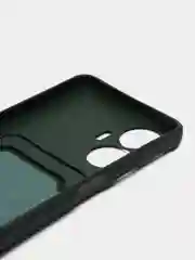 Зеленый чехол для Realme C55 (Реалми С55), с карманом для карт
