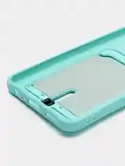 Бирюзовый чехол для Realme C55 (Реалми С55), с карманом для карт