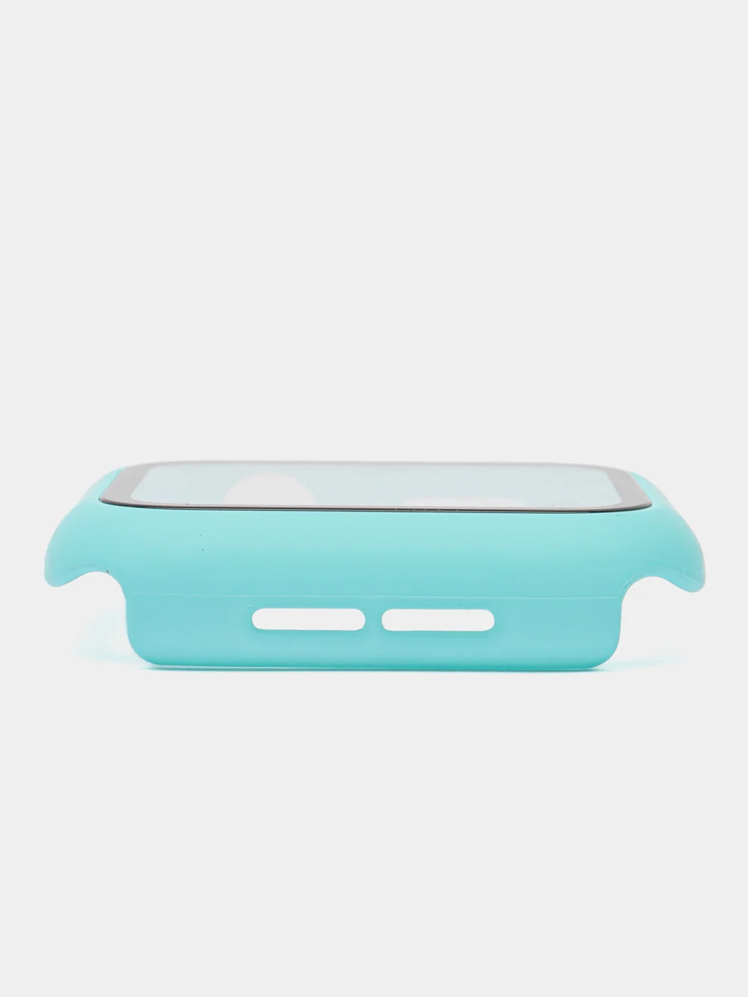 Бирюзовый бампер с защитным стеклом и ремешком для Apple Watch