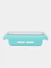 Бирюзовый бампер с защитным стеклом и ремешком для Apple Watch