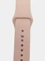 Бежевый бампер с защитным стеклом и ремешком для Apple Watch