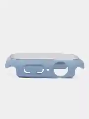 Небесно-голубой бампер с защитным стеклом и ремешком для Apple Watch