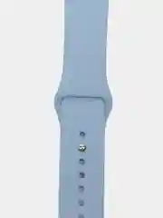 Небесно-голубой бампер с защитным стеклом и ремешком для Apple Watch