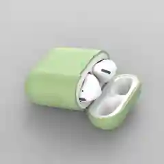 Зелёный хаки силиконовый чехол для наушников Airpods 1 и 2