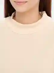 Бежевый свитшот женский утепленный