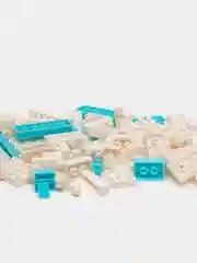 Небесно-голубой детский 3D конструктор, игрушка развивающая