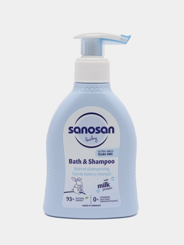 Средство для купания и шампунь SANOSAN, 200 мл