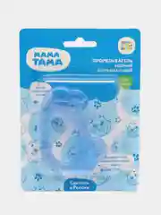 Прорезыватель МАМА ТАМА водный охлаждающий "Машинка", 0мес.+, цвет: синий