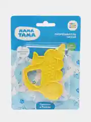 Прорезыватель МАМА ТАМА мягкий "Паровозик", 0 мес.+, цвет: желтый