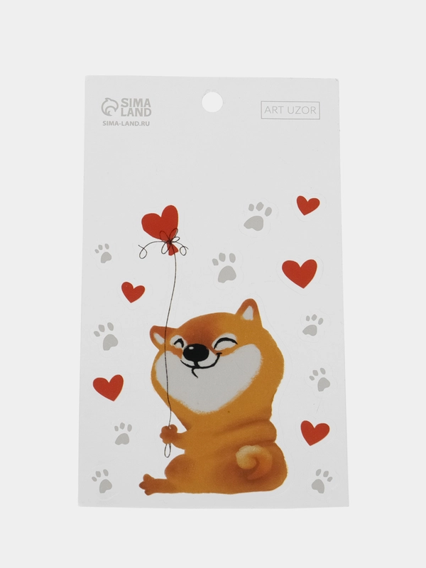 Наклейки на телефон "Корги", 8 х 14 см