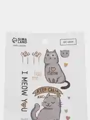 Наклейки на телефон "Котики", 8 х 14 см