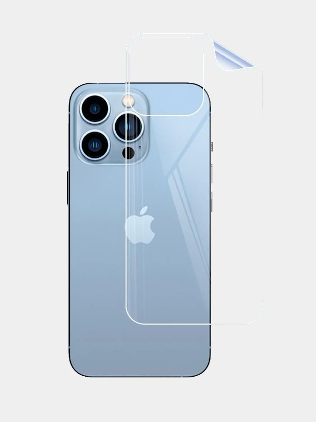 Прозрачный пленка на iPhone 11/12/12Pro/13 Pro Max/14/15 Pro, Plus, на заднюю часть прозрачная, назад