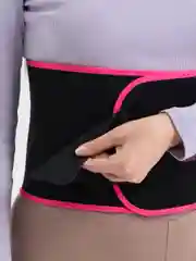 Тёмно-розовый пояс для коррекции фигуры SWEET SWEAT, для поясницы и спины