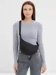 Черный поясная сумка через плечо