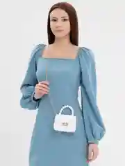 Белый мини сумка женская, кроссбоди, женская маленькая сумка-клатч через плечо
