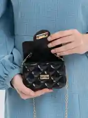 Черный мини сумка женская, кроссбоди, женская маленькая сумка-клатч через плечо