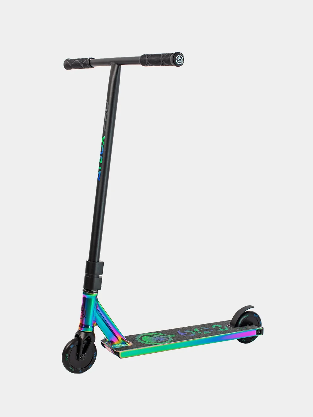 Разноцветный самокат трюковый ATEOX SAW