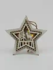 Бежевый новогодняя елочная игрушка с подсветкой