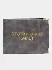 Бежевый меланж обложка для студенческого билета, ПВХ