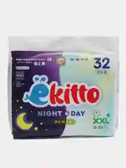 Подгузники трусики Ekitto, 6 размер XXL, для новорожденных детей, от 15-20 кг, 32 шт