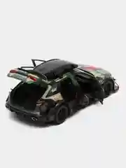 Зеленый машинка металлическая 1:24 AUDI RS6 камуфляж с обвесом, 21 см