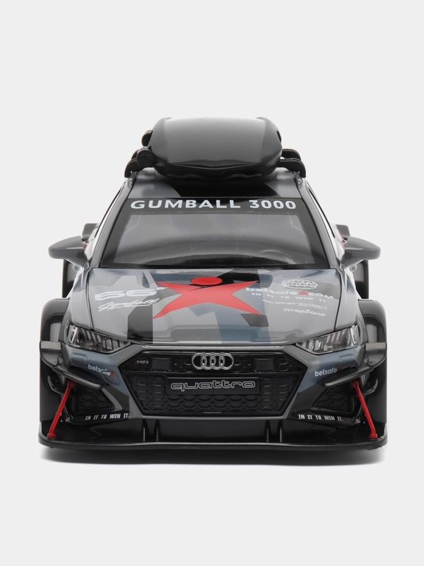 Машинка металлическая 1:24 AUDI RS6 камуфляж с обвесом, 21 см