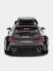 Зеленый машинка металлическая 1:24 AUDI RS6 камуфляж с обвесом, 21 см