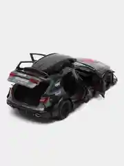 Зеленый машинка металлическая 1:24 AUDI RS6 камуфляж с обвесом, 21 см