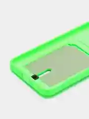 Лайм чехол Tecno Spark 8C Spark Go 2022, Техно Спарк 8С Го, с карманом для карт