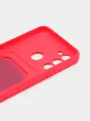 Синий чехол Tecno Spark 8C Spark Go 2022, Техно Спарк 8С Го, с карманом для карт