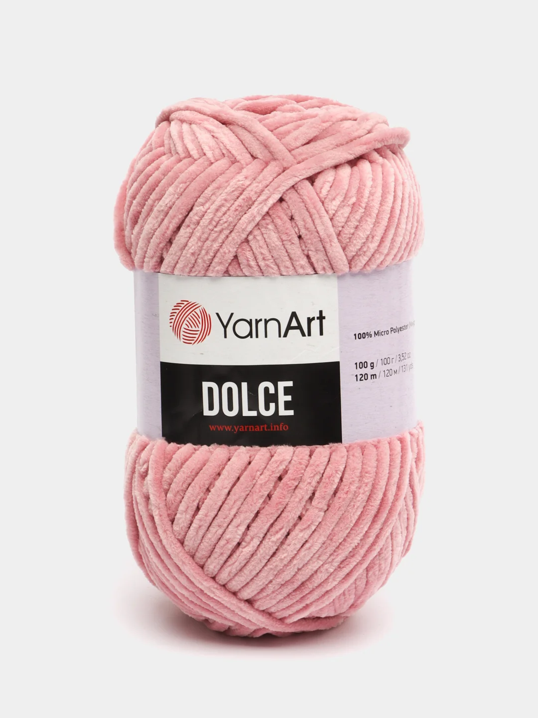 Пудровый пряжа плюшевая YarnArt Dolce (ЯрнАрт Долче)