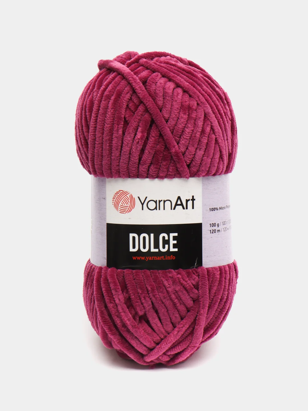 Пурпурный пряжа плюшевая YarnArt Dolce (ЯрнАрт Долче)
