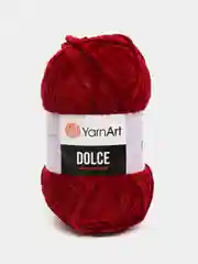 Бордовый пряжа плюшевая YarnArt Dolce (ЯрнАрт Долче)