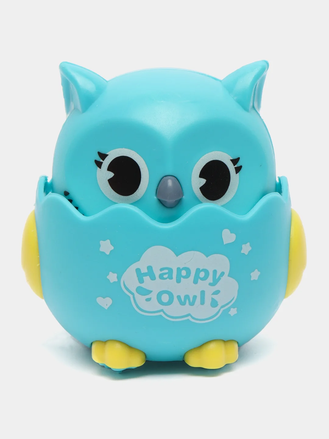 Кораллово-розовый сова детская развивающая заводная игрушка, инерционная
